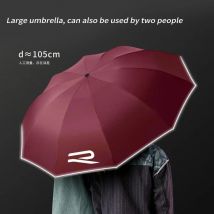 Car Led Light Automatic Folding Windproof Sunshade Umbrella For Volkswagen R Touareg Tiguan Magotan GTI Golf Passat Arteon Polo