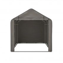Garage per biciclette 157 x 218 x 166 cm, capannone da giardino, capannone per attrezzi, tenda portaoggetti, tenda per attrezzature per il trasporto, grigio scuro