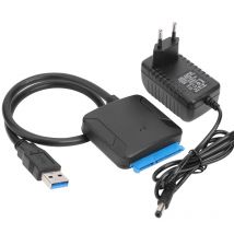 Kabel adaptera SATA na USB 3.0 do dysku twardego SSD 3,5/2,5 cala SATA III Obsługa konwertera dysku