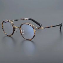 Retro Runde Oval Rahmen Männer Titan Brillen Japanische Brillen Frauen Gläser Rahmen Exquisite Künstlerische Stil Brillen Rahmen Neue