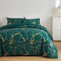 Luxus Mode Bett bezug Set Bronzing Marmor Print Bettwäsche Set für weiche bequeme Bett bezug für Schlafzimmer Gästezimmer