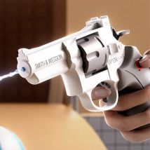 HUIQIBAO 2025, Sommer-Revolver-Wasserpistole, Spielzeug, mechanische kontinuierliche Wasserpistole, Spielzeug für Jungen und Mädchen, Outdoor-Strand-Wasserspielzeug, Geschenk für Erwachsene
