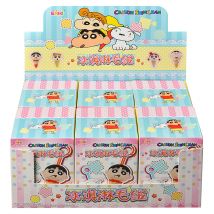 EAKI Original Crayon Shin-Chan Eis Blind Box Anime Figur Puppe Schlüsselbund Anhänger Modell Spielzeug Für kinder Weihnachten geschenk