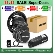 Tongsheng 250W 500W 750W 1000W TSDZ2B TSDZ8 Kit Ebike 36V 48V Sensore di coppia del motore Motore centrale con batteria al litio Ebike 25Ah