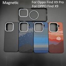 Magnetic Case For Oppo Find X9 Pro Aramid Carbon Fiber Cover For Magsafe For Oppo Find X9 Cover Mobile Phone Accessories