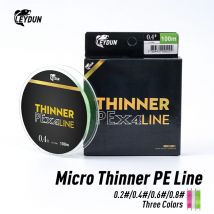 Micro THINNER Linie wędkarskie 100m 150m MT8 4 pasma plecione PE Japan Monofilament Zestaw żyłki