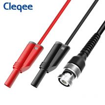 Cleqee P1010 BNC Q9 do podwójnej wtyczki bananowej 4 mm z możliwością układania w stosy z przewodami pomiarowymi Kabel sondy 120 cm
