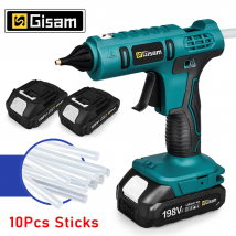 10Pcs Kleber Stick Drahtlose Elektrische Hot Melt Kleber Pistole Anti-verbrühen Düse Hot Melt Air Gun Wiederaufladbare werkzeug Für Makita 18V Batterie
