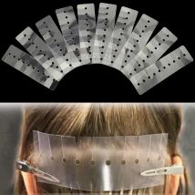 10 pz/lotto modello Multi foro prevenire il cuoio capelluto nuova moda buoni strumenti facili scudi di protezione dal calore per l'estensione dei capelli strumenti utili