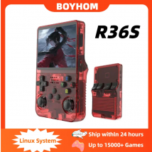 R36S Retro Handheld Video Game Console Linux System 3.5 Inch IPS Screen Portable Pocket Video Player R35S 64GB Games