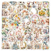 10/30/50 stücke Nette Cartoon Ostern Kaninchen Graffiti Aufkleber DIY Laptop Koffer Kühlschrank Wasser flasche Dekoration Scrapbooking Aufkleber