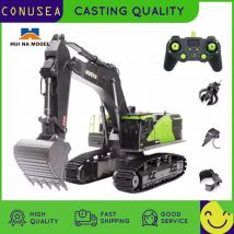 1/14 HUINA 1593 582 RC Escavatore Dumper Camion cingolato In Lega Trattore Caricatore 2.4G Radiocomandato Auto Ingegneria giocattolo per il ragazzo