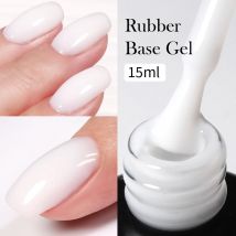 BORN PRETTY Gel base in gomma gelatina lattea per smalto gel 15ml Gel UV semipermanente russo autolivellante color nudo Soak Off
