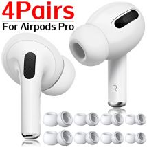 1–4 Paar Ersatz-Ohrstöpsel für AirPods Pro 1. und 2. Generation Ohrstöpsel, Knospen, Silikon-Gummi-Ohrstöpsel, Ohrhörer-Kappen-Zubehör