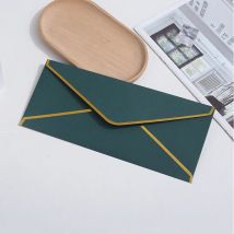 50 teile/los 240x105mm Umschlag Western Golden Edged für Hochzeitseinladungen Postkarte Umschläge Hochwertige Business Geschenkbox Verpackung