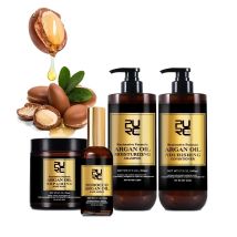 Morocco Argan Oil Shampoo Conditioner Hair Mask Treatment Deep Repairing Damage Dry Scalp Cleaning PURC Hair Care 500ML Shampoos