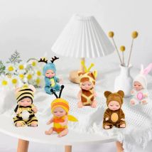Niedliche Mini-Schlafpuppe, Spielzeug, Simulationspuppe, Ornament, geeignet als Weihnachtsgeburtstagsgeschenk