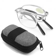 Retro Design Lesebrille Männer Frauen Falt brille Brille Rahmen Silber Metall Brille 1,0 1,5 2,0 2,5 3,0 4