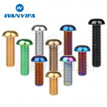 Wanyifa Titanium Bolt M6x12 16 20 25 30mm Allen Key Head Ti Screws for Motorcycle Car Aeromodelling Refit