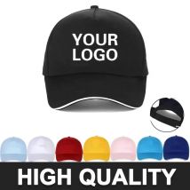 Custom DIY Baseball Caps For Men Woman Hat Custom Logo Men's cap Print Text Design Trucker velcro Hat designer cap men