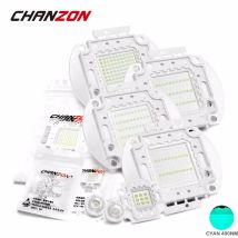 Hochleistungs-LED-Chip-Cyan-490-nm-Lampe, 3 W, 5 W, 10 W, 20 W, 30 W, 50 W, 100 W, 490 Nm, Eisblau, DIY SMD-COB-Lichtperlen, Epileds