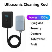 Limpiador ultrasónico portátil, Mini joyería reloj gafas fruta vegetal limpieza por ultrasonido, lavadora multifuncional 150W