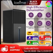 Oczyszczacz powietrza i osuszacz LOEFME 3L do domu, biura, kampera, usuwanie pleśni i wilgoci, przenośny, energooszczędny, szybkie suszenie tkanin