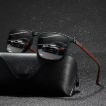 Modische Quadratische Sonnenbrille für Männer und Frauen, zum Fahren, Angeln, Wandern, Farbenfrohe Trendige Leichtgewichtige Outdoor-Brille