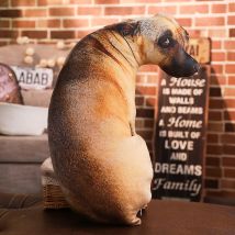 3D Nette Biegung Hund Kissen 20CM Werfen Lebensechte Tier Lustige Kopf Cosplay Kinder Lieblings Spielzeug Kissen Weihnachten Geschenk