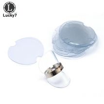 100 pz/lotto anello di plastica espositore foglio 3.8 cm diametro nero trasparente anello organizzatore supporto di stoccaggio