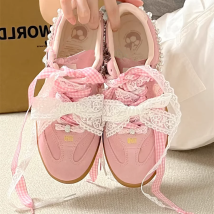 2 Stück Schnürsenkel kombinieren 2 Stück Gitter-Schnürsenkel Bunte trendige Schnürsenkel DIY DE Trainingsschuhe Rosa Casual Sports Lederschuhe Spitze