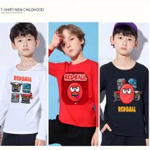 Red Ball 4 Print Cartoon Kids Long Shirt T-Shirt Funny Game Girls Clothes Baby Boys T Shirt Summer Casual Children Tops