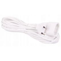 1 Steckdosen-Verlängerungskabel 3 m ohne Erdung Weiß IP20 230 V