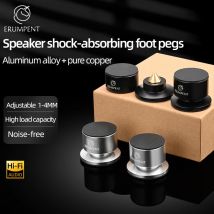 HiFi 4 szt. Głośnik Spike stojak podnóżki mikser ze stopu aluminium z włókna węglowego regulowane amortyzujące kołki pod stopy do głośników