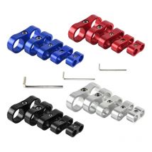 4PCS Braided Hose Separator Clamp Adapter 4AN 6AN 8AN 10AN 12AN Fuel Line Fitting Bracket Aluminum AN4 AN6 AN8 AN10 AN12