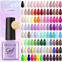LILYCUTE 7ml 125 colori smalto gel per unghie gel tinta unita gel UV semipermanente Soak off UV LED gel smalto per unghie per manicure per unghie