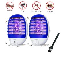Plug in Bug Zapper Indoor Flying Insect Trap,Electronic Mosquito Zapper Gnat Traps with LED Light for Bedroom,Kitchen,Office