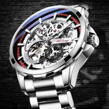 Einzigartiges Design AILANG Skeleton Zifferblatt Uhr Männer Luxus Marke Automatische Mechanische Männer Uhren relogio Wasserdicht