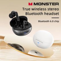 Monster MQT39 Auricolari Bluetooth 6.0 senza fili TWS Hifi Stereo Cuffie wireless Gamer Cuffie con riduzione del rumore Auricolari sportivi