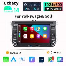 Wireless Carplay Android 14 Auto Radio per Volkswagen VW Passat B6 B7 CC T5 Tiguan Touran POLO GOLF 56 Multimedia GPS NaviScreen