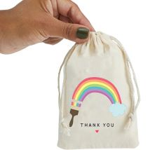 5 stücke danke Geschenk Taschen Einhorn Meerjungfrau Regenbogen Thema Kind Mädchen 1. 2. 3. Geburtstags feier Baby Dusche Tisch dekoration Gunst