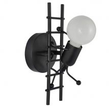 Lampada da parete moderna per interni Lampada da parete a LED, lampada in metallo vintage E27 per camera da letto per bambini, corridoio, ristorante, scala