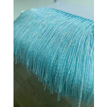 15cm Wide All Bugle Beads Beaded Fringe, Silver,gold,white, black,yellow,pink,red,blue,green,purple Beaded Fringe, Custom Colors