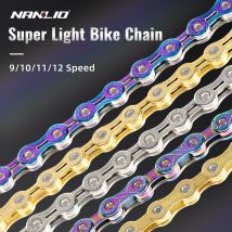 Catena per bici Nanlio X8 X9 X10 X11 X12 catene per biciclette da strada MTB, catena a velocità variabile 116/126L accessori per ciclismo di alta qualità