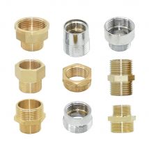 Kupfer 1/2" 3/4" 1" Gewindeverbinder Armaturen Wasserrohr Reduzierstück Anschluss Übergangsschlauch Reparaturkupplung
