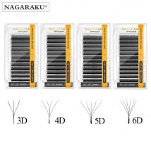 NAGARAKU automatyczne kwitnienie W kształt Bloom 3D 4D 5D 6D gotowe wentylatory przedłużanie rzęs