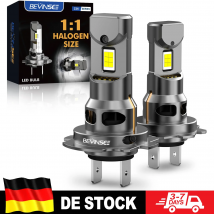 BEVINSEE H7 LED CANBUS Lampadina Super Luminosa 70W 12000LM 1:1 Alogena Dimensioni H7 Fari LED Lampada a Diodi Auto Turbo Wireless 6000K 12V