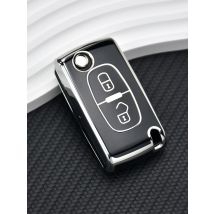 TPU 2 Buttons Car Remote Key Case For Peugeot 107 207 307 308 407 607 3008 5008 for Citroen Xsara Picasso C5 C6 C8  Cover Shell