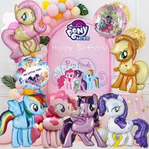 Cartoon Tier Aluminium Folie Ballon My Little Pony Thema Aufblasbare luftballons für Kind Geburtstag Party Hintergrund Dekor Liefert