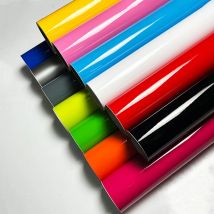Premium Glänzende Mehrfarbige PVC-Vinylfolie Selbstklebende Auto Motorrad Möbel DIY Aufkleber Folie Mit Luftkanälen